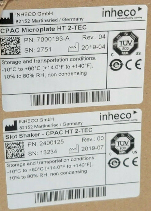 INHECO 7000163-A CPAC MICROPLATE HT 2-TEC 7000163A, 24VDC, 2400125 ...