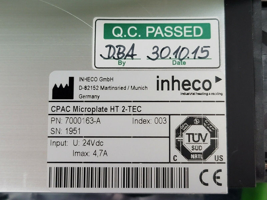 INHECO 7000163-A CPAC MICROPLATE HT 2-TEC 7000163A, 24VDC, 2400125 ...