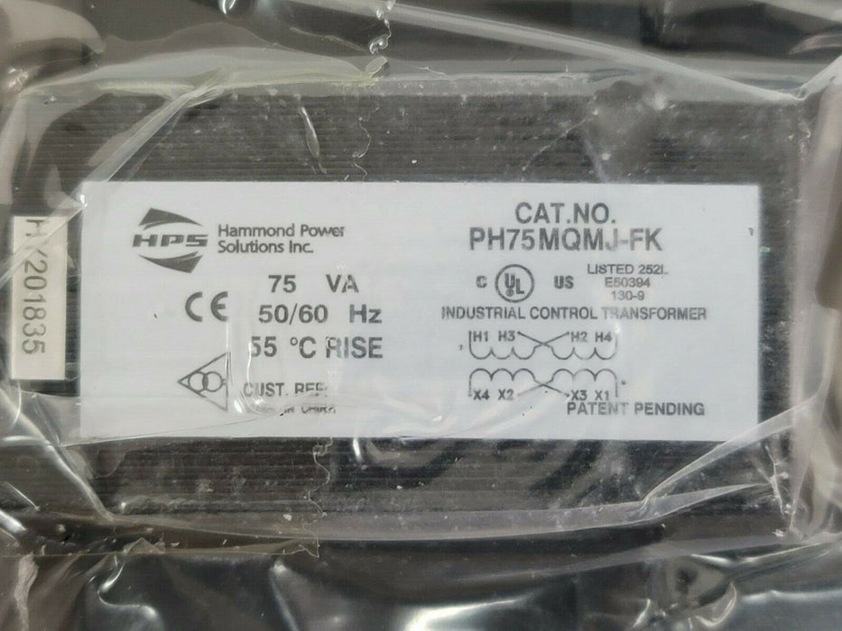 NEW HAMMOND POWER SOLUTIONS HPS PH75MQMJ-FK TRANSFORMER PH75MQMJFK