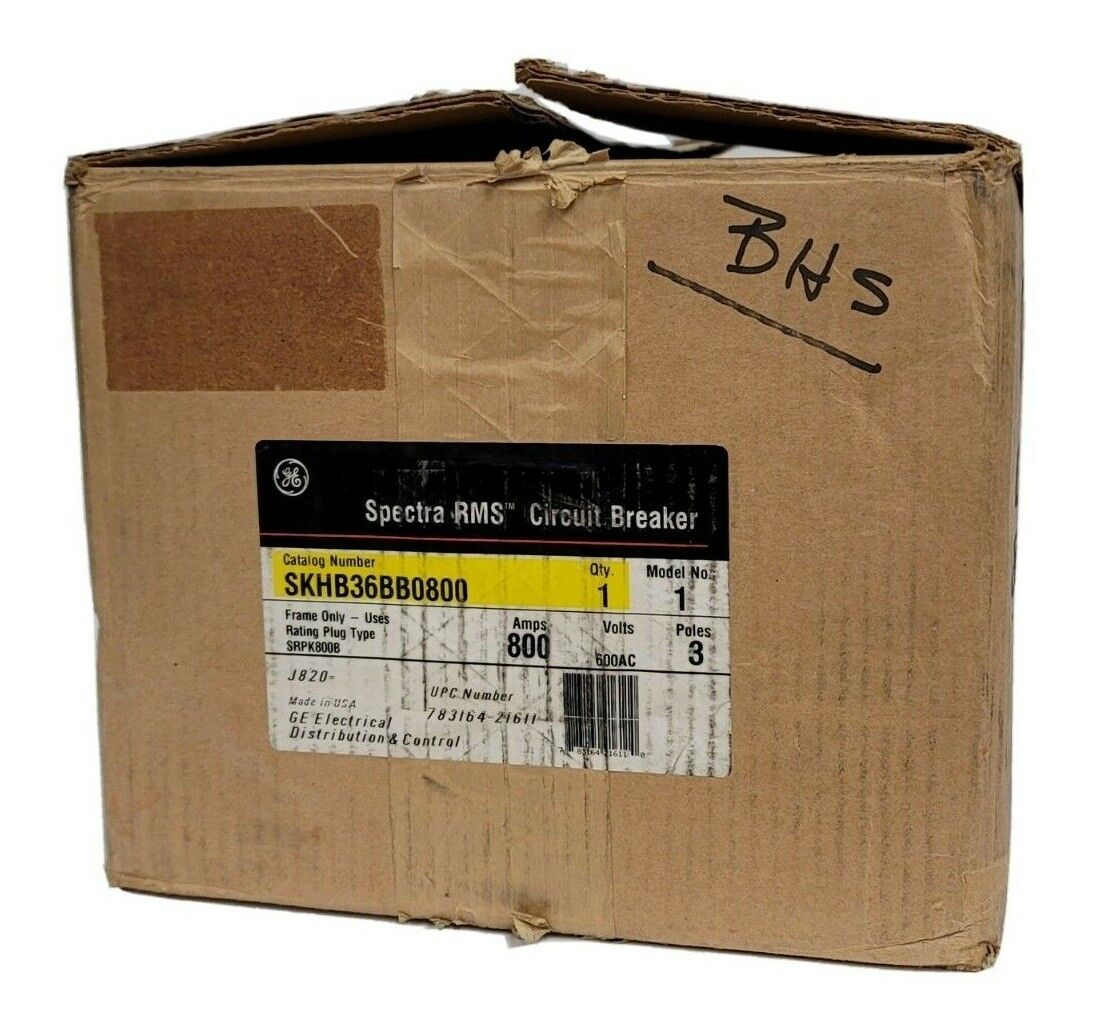 NEW GENERAL ELECTRIC SKHB36BB0800 SPECTRA CIRCUIT BREAKER 800A 600V