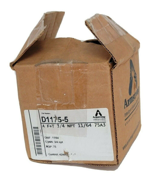 NIB ARMSTRONG D1175-5 STEAM TRAP A F+T 3/4 NPT 11/64