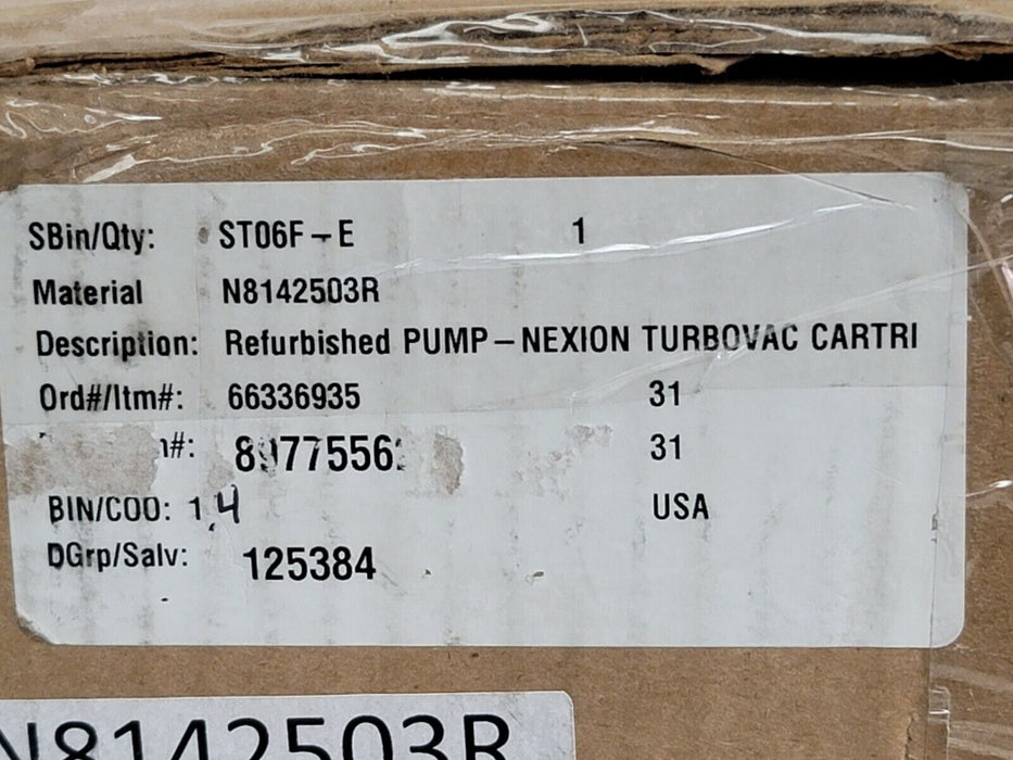 REMANUFACTURED OERLIKON LEYBOLD TW 400/300/25 S-PP VACUUM TURBOVAC 800160V0017V