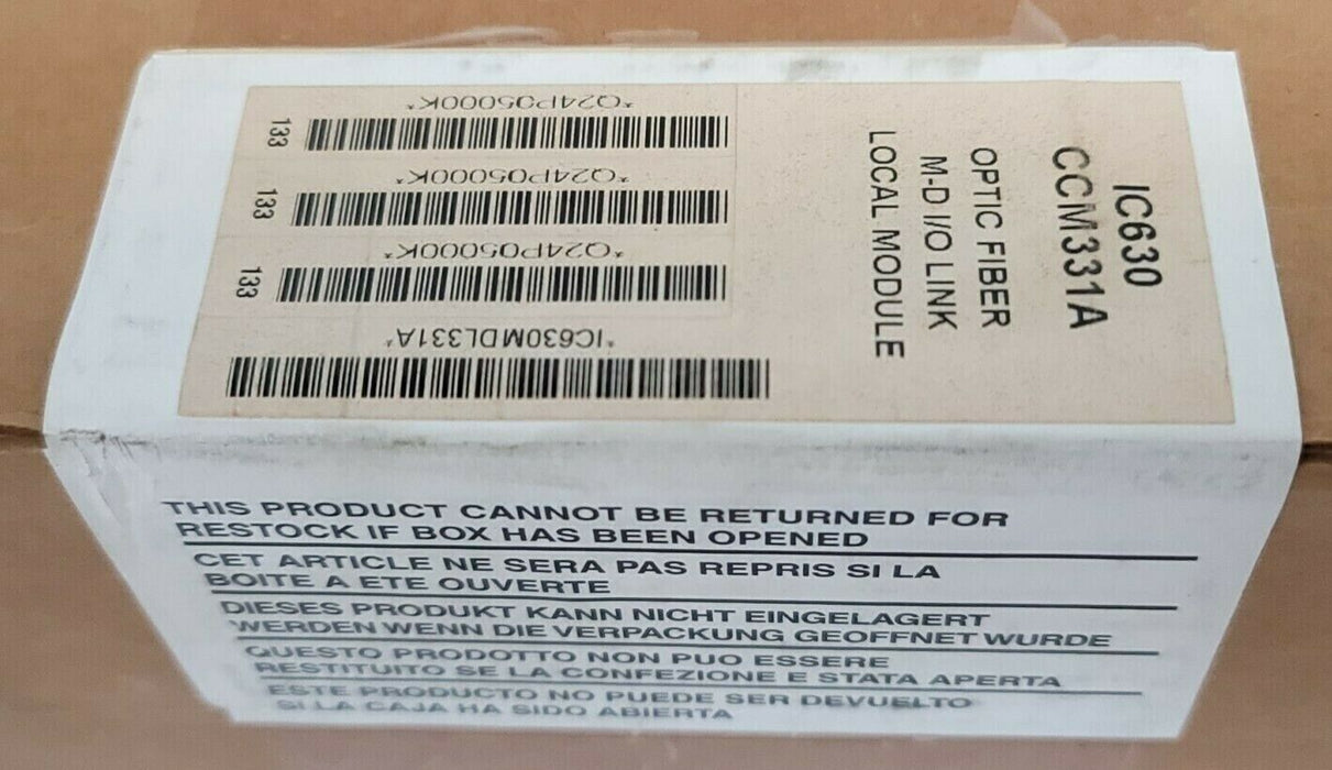 NEW GE FANUC IC630CCM331A FIBER OPTIC MODULE I/O LINK REMOTE LOCAL MODULE