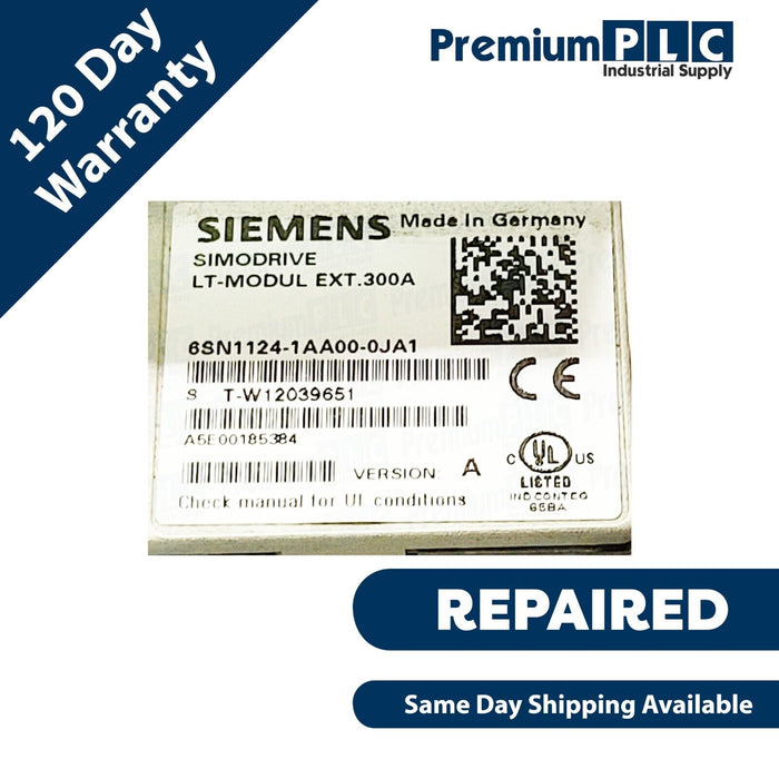 REPAIRED SIEMENS 6SN1124-1AA00-0JA1 SIMODRIVE LT-MODUL W/ NEW 6SN1118-0DJ23-0AA2