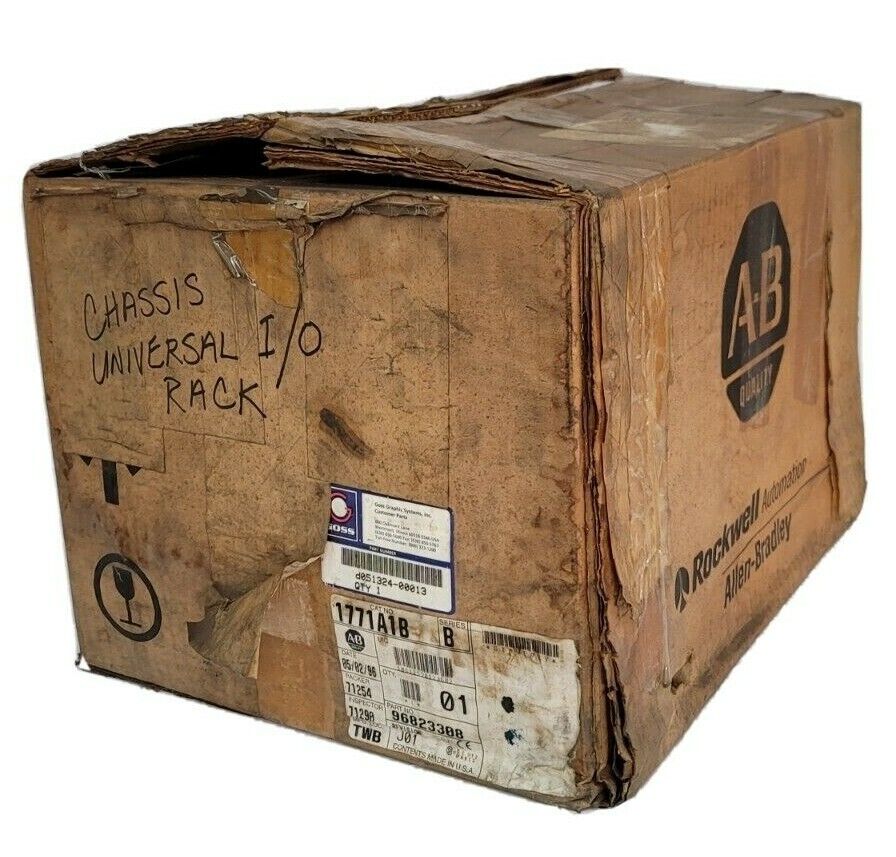 NEW ALLEN BRADLEY 1771-A1B  SER B 4 SLOT I/O CHASSIS 96823308