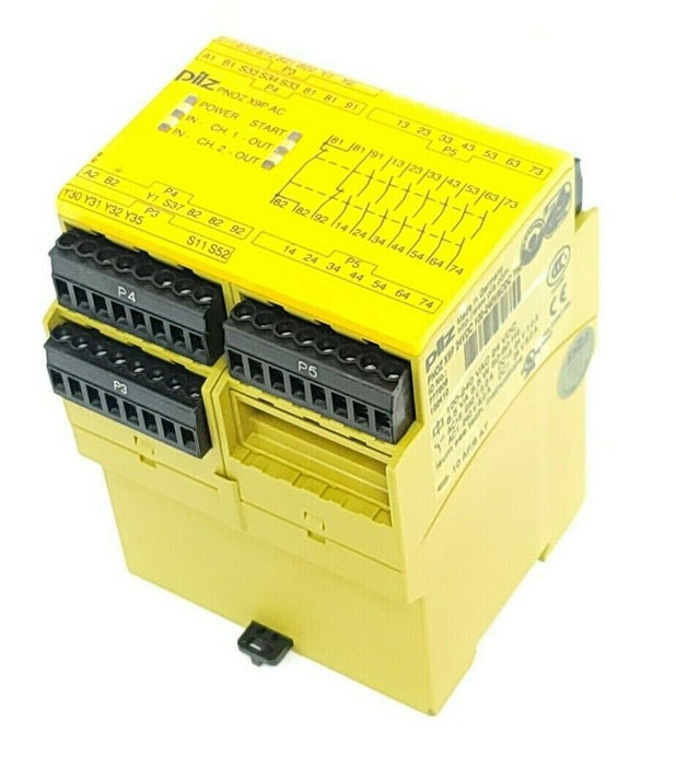 PILZ PNOZ-X9P-24VDC-100-240VACDC-7NO SAFETY RELAY ID NO. 777606