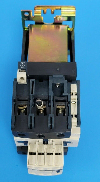 TELEMECANIQUE LP1-D8011-BD CONTACTOR 3-POLE 24VDC COIL W/ LADN22