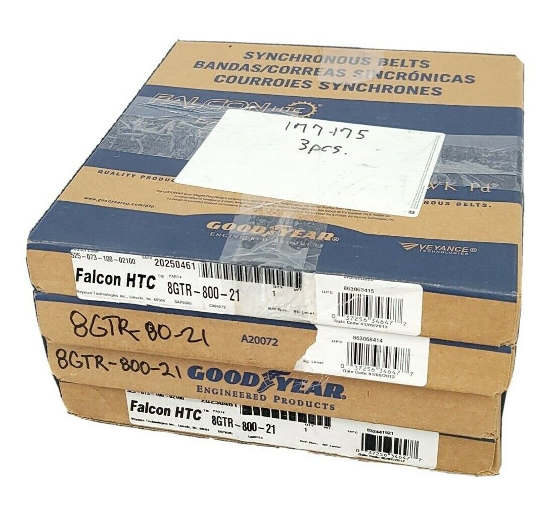 LOT OF 4 NEW GOODYEAR 8GTR-800-21 FALCON HTC BELTS 20250461