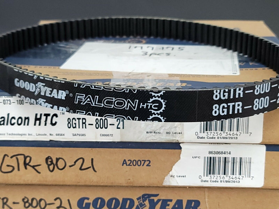 LOT OF 4 NEW GOODYEAR 8GTR-800-21 FALCON HTC BELTS 20250461