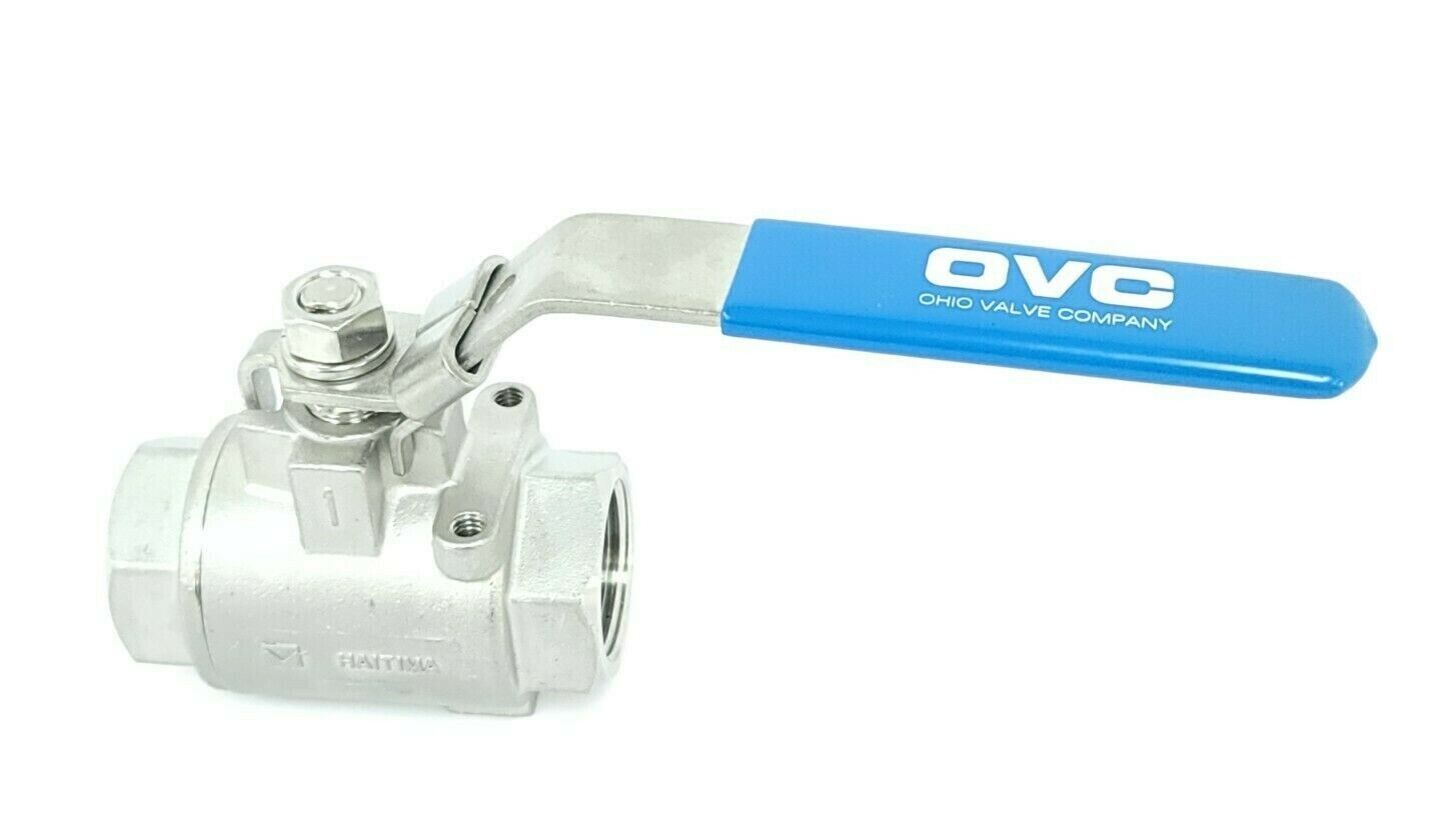 NEW HAITIMA OVC 1-1/4'' CF8M 2000WOG STAINLESS STEEL BALL VALVE