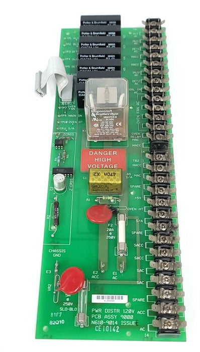 PERKIN ELMER N610-9014 POWER DISTRIBUTION BOARD 120V PCB ASSY 9000