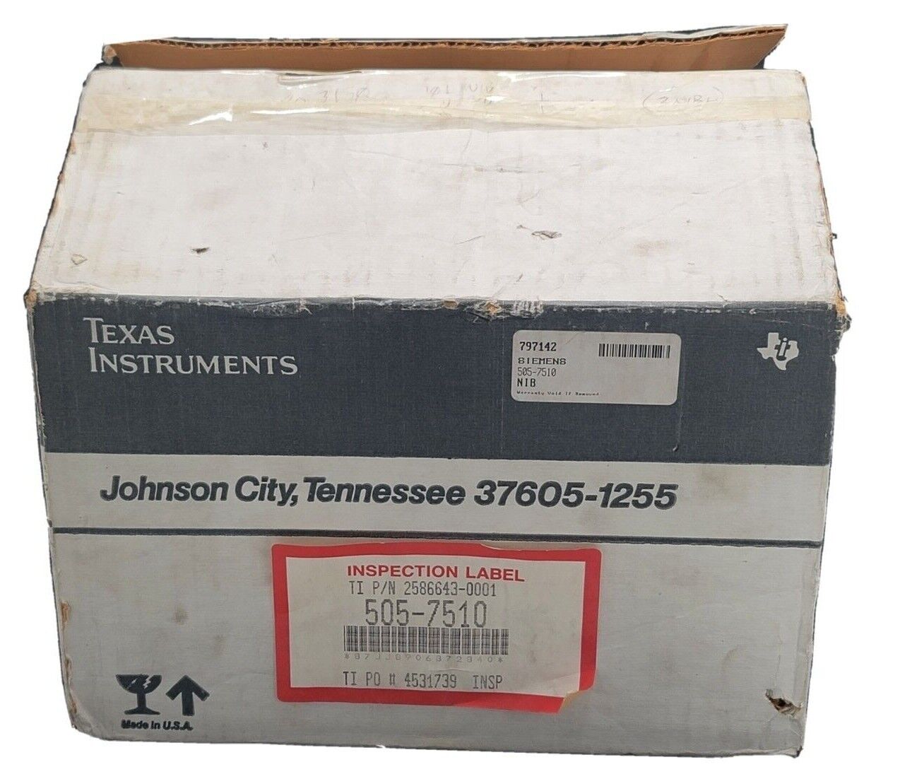 NIB TEXAS INSTRUMENTS 505-7510 HANDHELD INTELLIGENT TERMINAL 2586287-0001