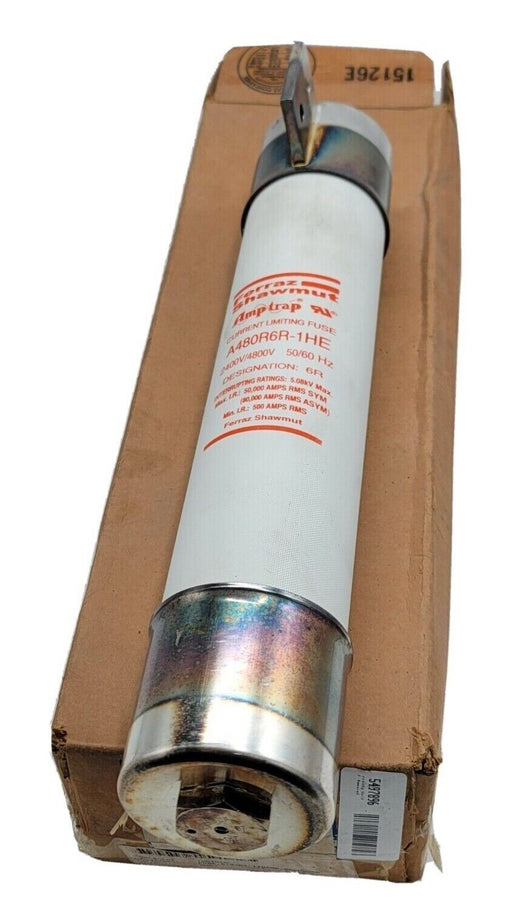 NIB FERRAZ SHAWMUT A480R6R-1HE CURRENT LIMITING FUSE 2400V/4800V 50/60HZ