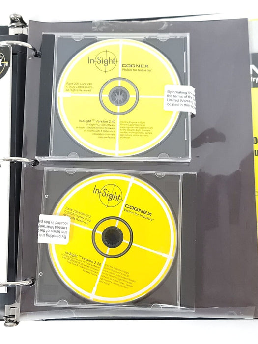 COGNEX 206-6229-240, 206-6364-252 IN-SIGHT SOFTWARE W/ MANUAL AND CASE