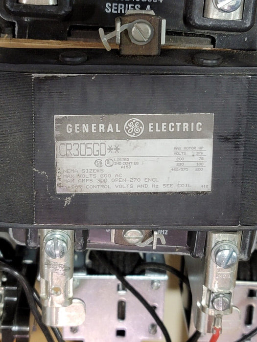 NEW GENERAL ELECTRIC CR305G004 CONTACTOR 3 POLE SIZE 5