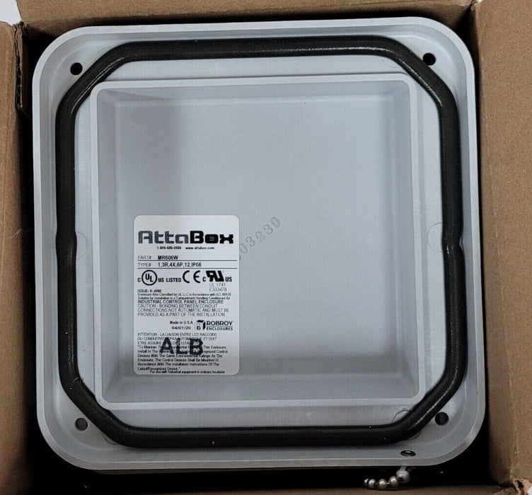 NIB ROBROY MR606W ATTABOX MACHOBOX SERIES ENCLOSURE 6 X 6 X 6IN (HXWXD)
