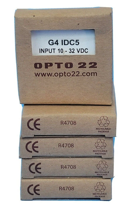 LOT OF 5 NEW OPTO 22 G4-IDC5 INPUT MODULES 10-32VDC 5 VOLT LOGIC G4IDC5