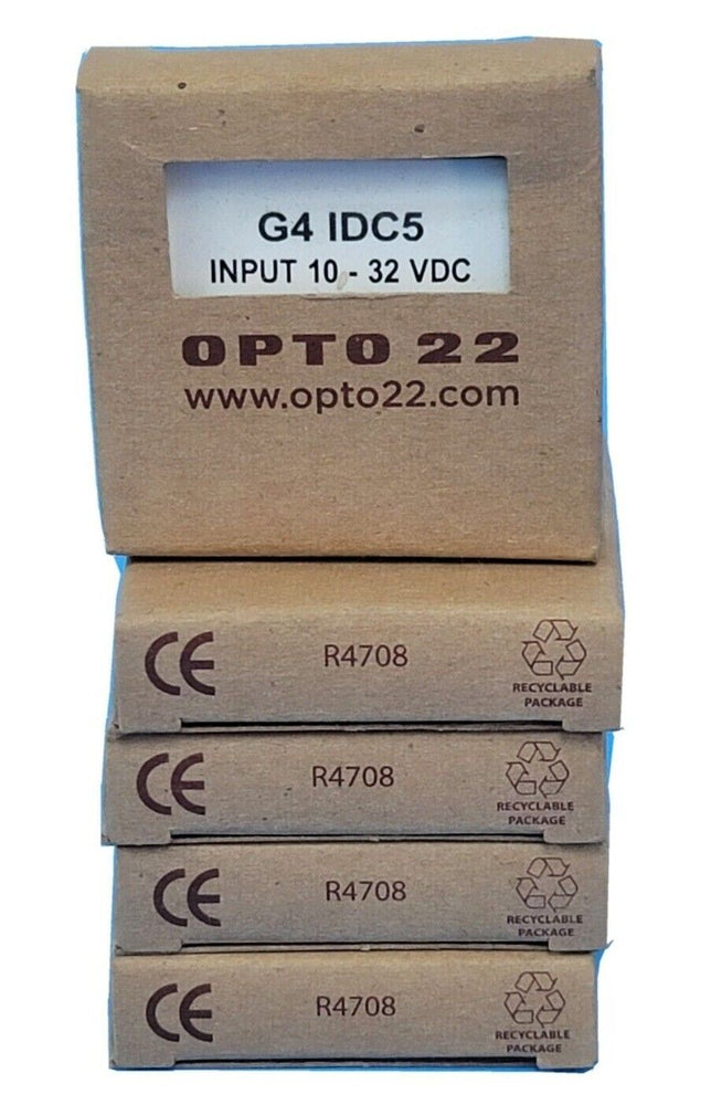 LOT OF 5 NEW OPTO 22 G4-IDC5 INPUT MODULES 10-32VDC 5 VOLT LOGIC G4IDC5