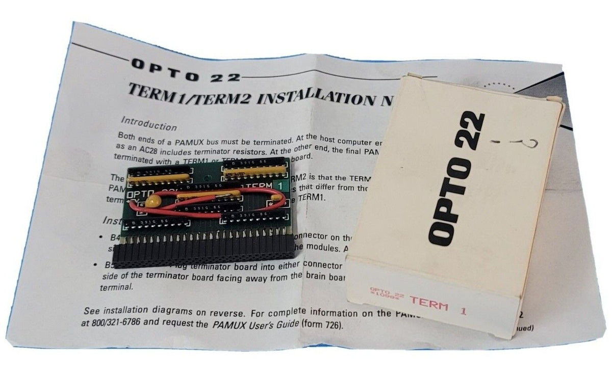 NIB OPTO 22 TERM 1 TERMINATION CARD I/O BRAINS — PremiumPLC