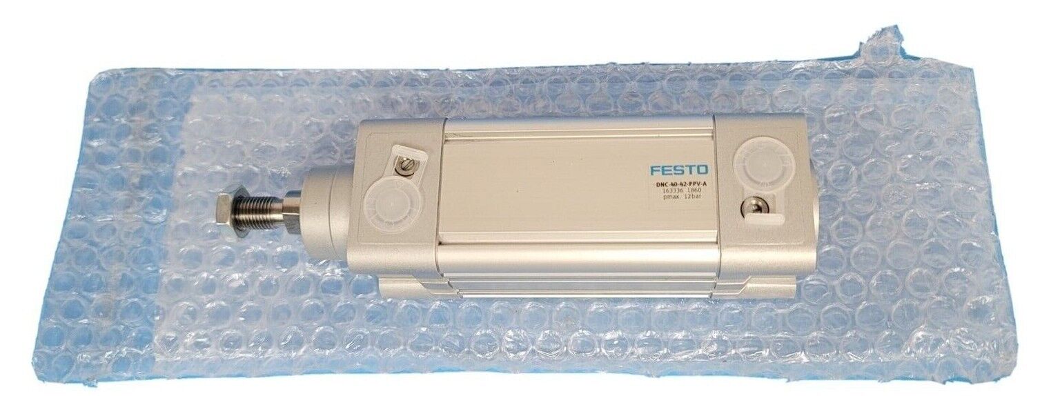 NEW FESTO DNC-40-42-PPV-A CYLINDER 163336 L860 PMAX. 12 BAR