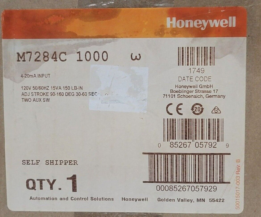 NEW HONEYWELL M7284C-1000 MODULATOR MOTOR 120V 50/60Hz M7284C1000