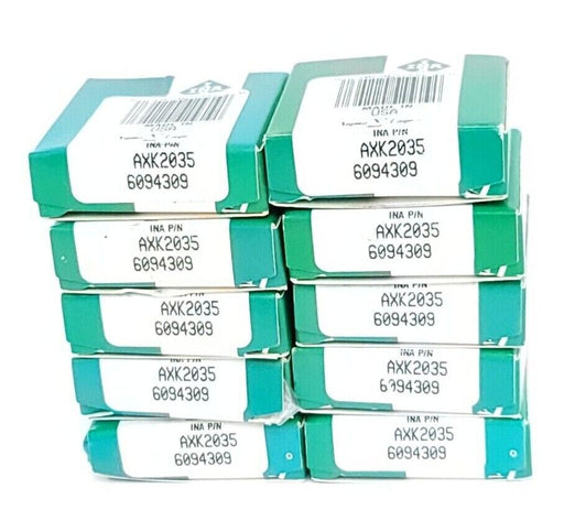 LOT OF 10 NIB INA AXK2035 THRUST NEEDLE BEARINGS .792X1.372X.069IN