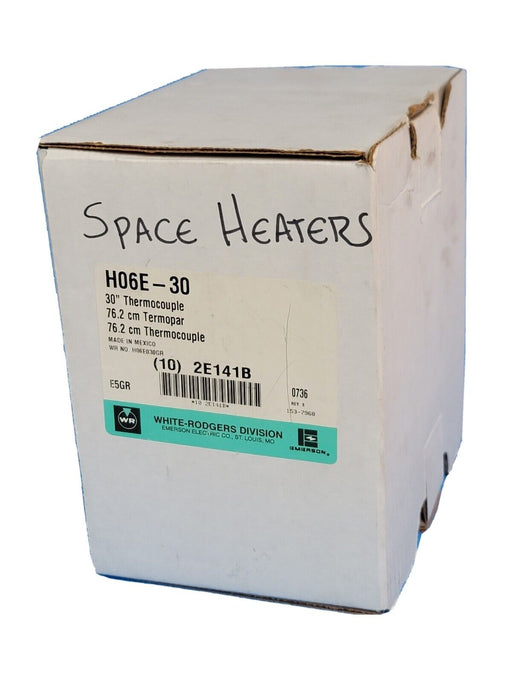 BOX OF 5 NEW WHITE-RODGERS H06E-30 THERMOCOUPLES 30''