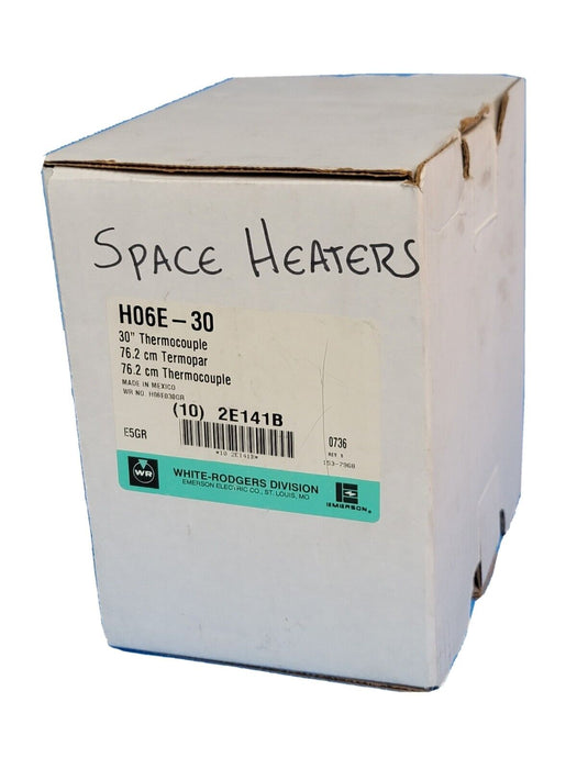 BOX OF 5 NEW WHITE-RODGERS H06E-30 THERMOCOUPLES 30''