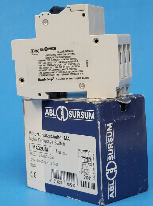 NEW ALTECH CORP MA32UM MOTOR PROTECTIVE SWITCH 25-32A 3P