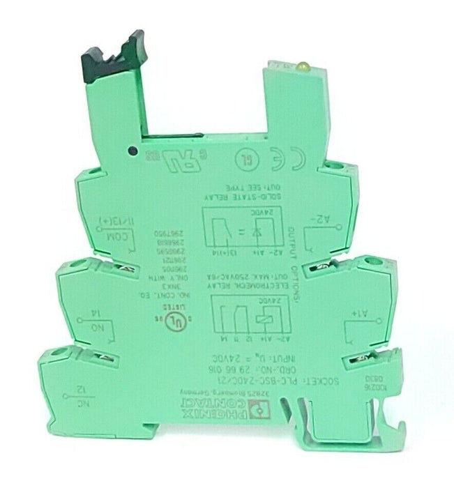 LOT OF 9 NEW PHOENIX CONTACT PLC-RSC-24DC/21 RELAY MODULES 2966171 PLCRSC24DC21