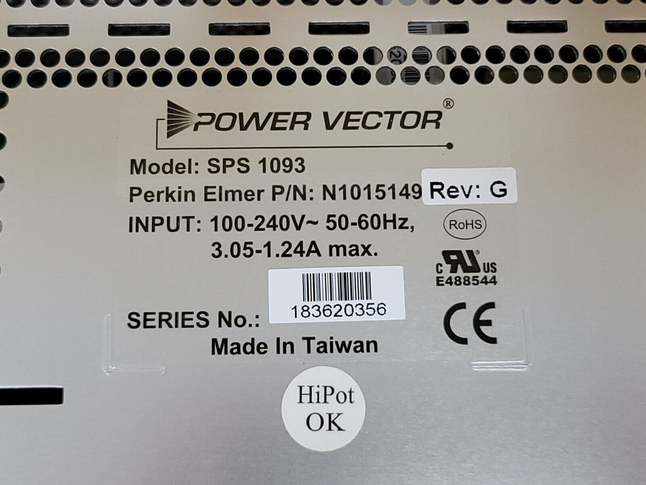 POWER VECTOR PERKIN ELMER SPS-1093 POWER SUPPLY N1015159 N1015149 SPS1093