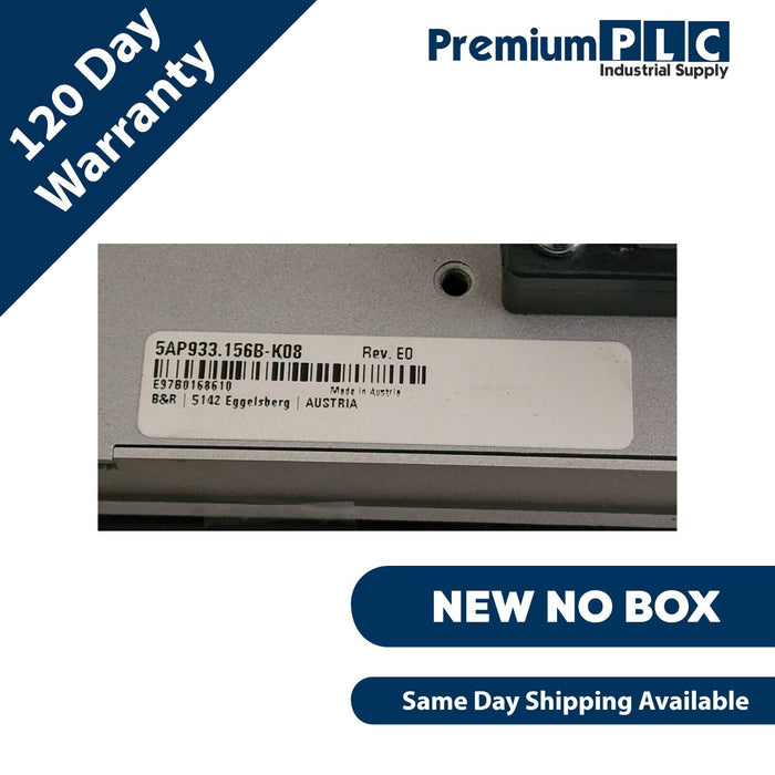 NEW B&R 5AP933.156B-K08 REV. E0 AP933 PANEL PC 900 15.6" W/ 5ZBZCI202000C0-001