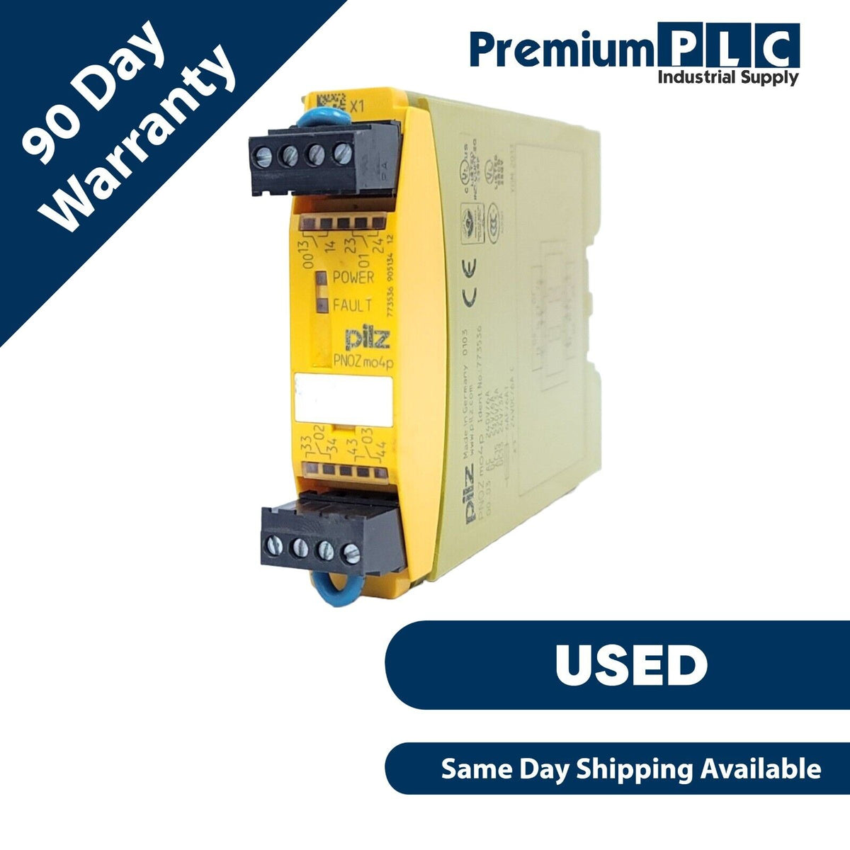 USED PILZ PNOZ mo4p 4n/o 773536 SAFETY RELAY EXPANSION MODULE PNOZMO4P ...