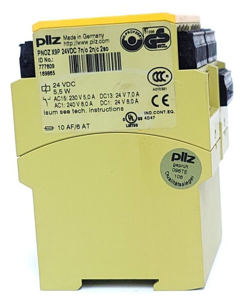 PILZ PNOZ X9P 24VDC 7n/o 2n/c 2so SAFETY RELAY 777609 PNOZX9P