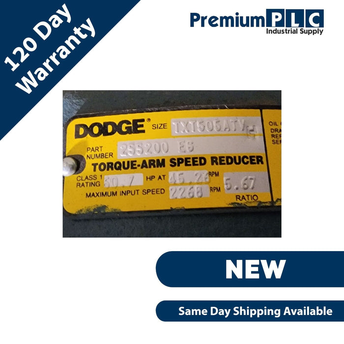 NEW DODGE TXT505ATV TORQUE -ARM SPEED REDUCER 255200 ES RATIO 5.67:1 60.7HP