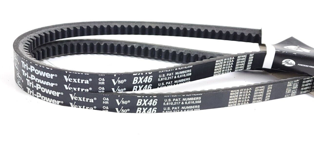 LOT OF 2 NEW GATES BX46 TRI-POWER BELTS