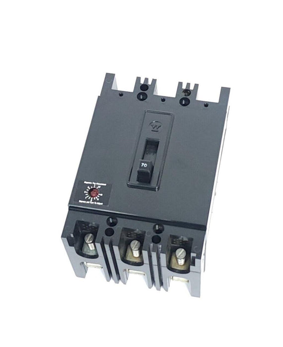 NEW WESTINGHOUSE 2606D95G31 CIRCUIT BREAKER 3P 70A 600VAC FB BKR MAG ONLY
