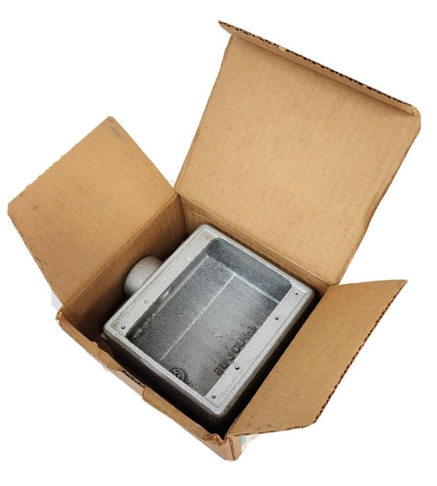 LOT OF 2 NIB CROUSE HINDS FS12 TWO GANG BOXES SIZE: 1/2''