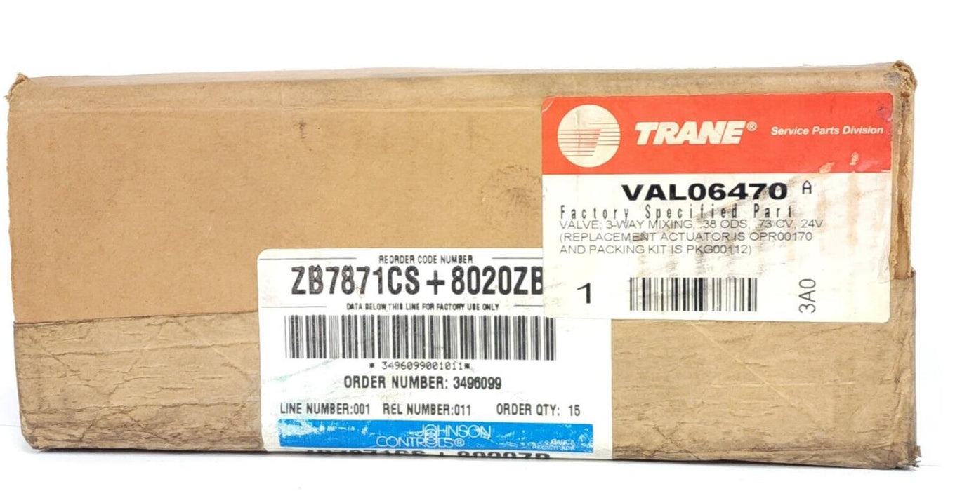 NEW JOHNSON CONTROLS ZB7871CS-8020ZB / ZB7871CS8020ZB ASSEMBLED VALVE ACTUATOR