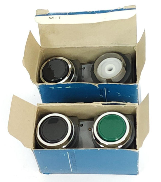 LOT OF 2 IDEC IZUMI ABBN1111 / ABBN1120 PUSHBUTTON STATIONS SERIES N