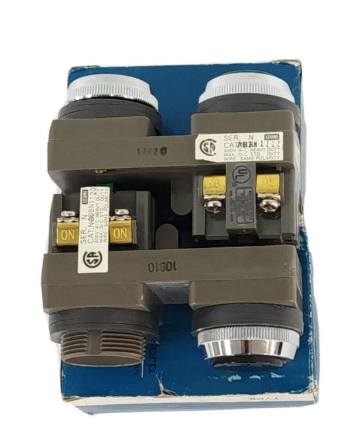 LOT OF 2 IDEC IZUMI ABBN1111 / ABBN1120 PUSHBUTTON STATIONS SERIES N