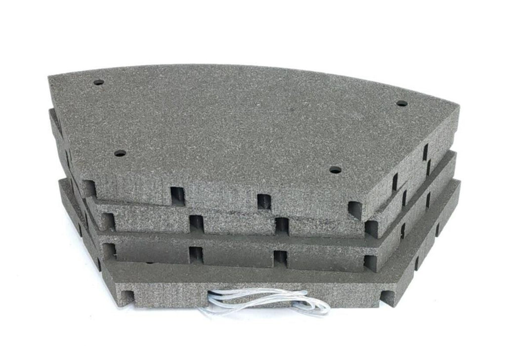 SET OF 4 NEW WH493434 BRAKE LINING WITH DETECTION