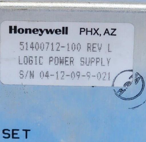 HONEYWELL 51400712-100 / 51400712100 LOGIC POWER SUPPLY REV. L 51400671-100