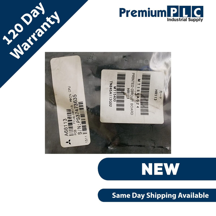 NEW MITSUBISHI HR113 / FCU6-HR113 MELDAS MAIN CPU PCB MAT. A68113, BN638A168G53C