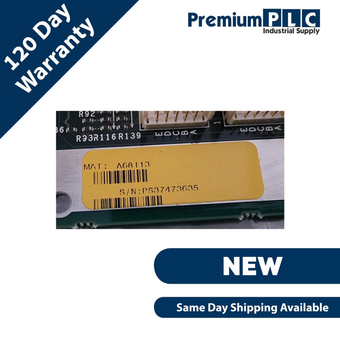 NEW MITSUBISHI HR113 / FCU6-HR113 MELDAS MAIN CPU PCB MAT. A68113, BN638A168G53C