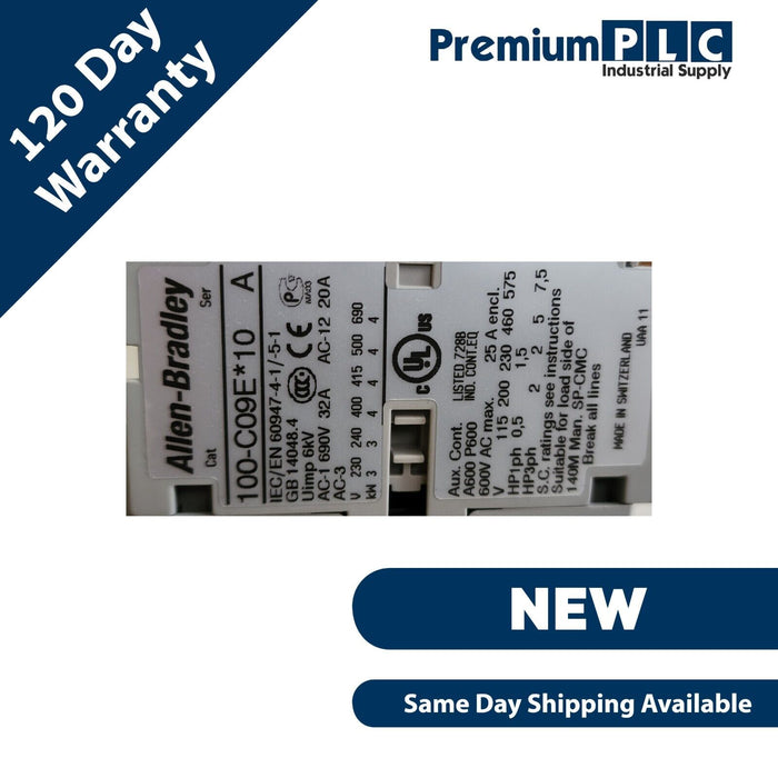 NEW ALLEN BRADLEY 100-C09EJ10 /A CONTACTOR 24VDC 3-POLE 100C09EJ10