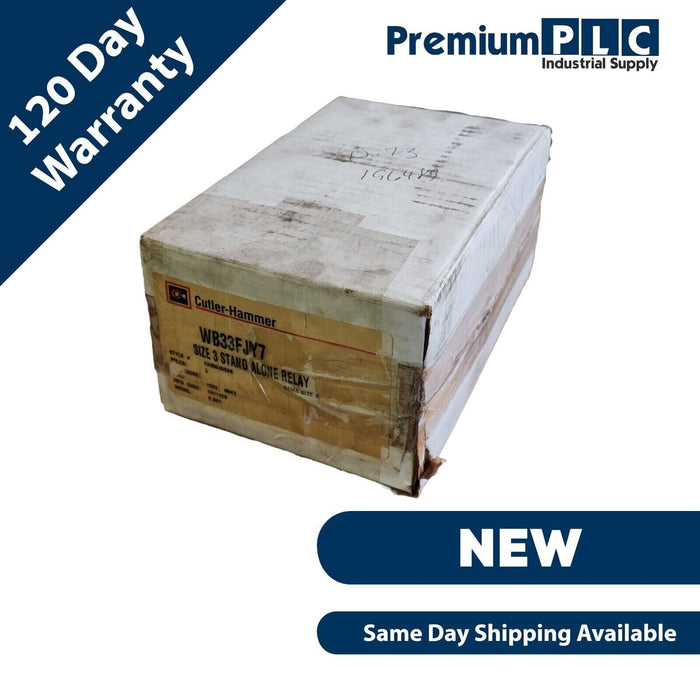 NEW CUTLER HAMMER WB33FJY7 SIZE 3 STAND ALONE RELAY 2A95040E06 MODEL: E.001