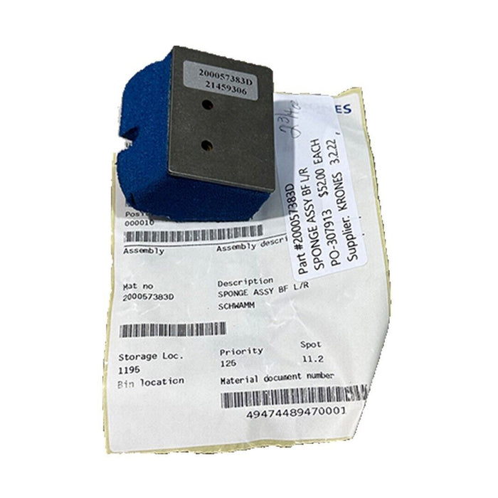 NEW KRONES 200057383D SPONGE ASSEMBLY BF L/R 21459306