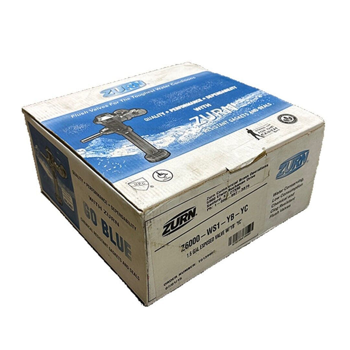 NEW ZURN Z6000-WS1-YB-YC / Z6000WS1YBYC 1.6 GAL EXPOSED VALVE W/ 'YB' YC'