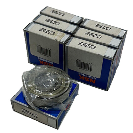 7 NEW NSK 6206ZZC3 SINGLE ROW BALL BEARINGS